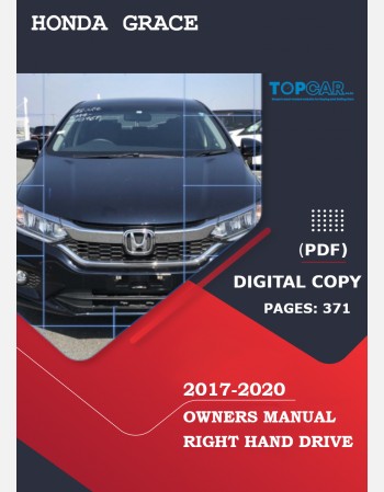 honda grace 2017 2018 2019& 2020 owners manual in english